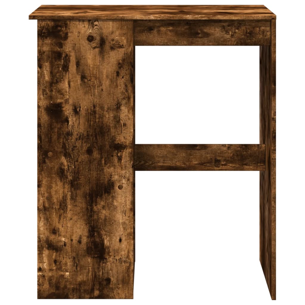 barbord med stativer 90x47,5x103,5 cm konstrueret træ røget eg