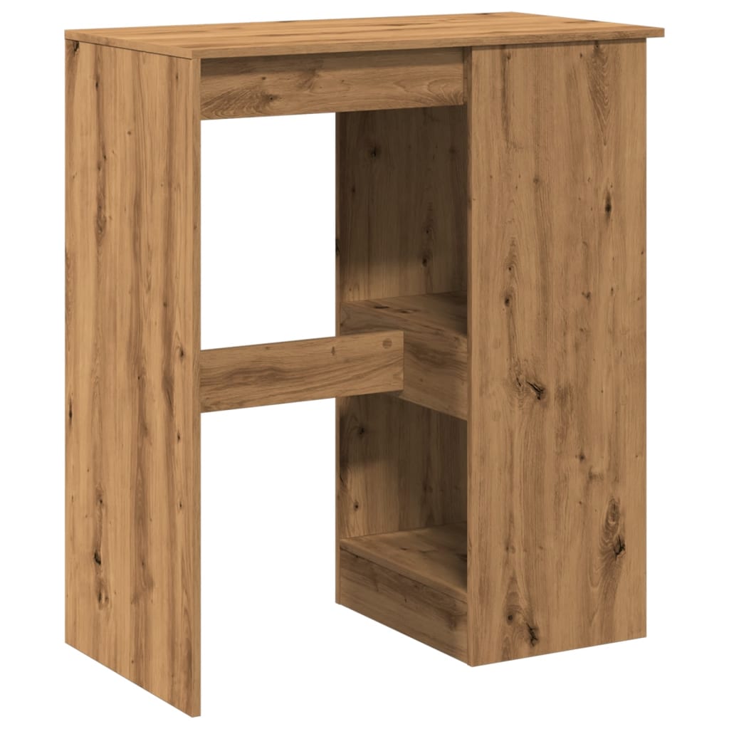 barbord m. stativer 90x47,5x103,5cm konstrueret træ egetræslook