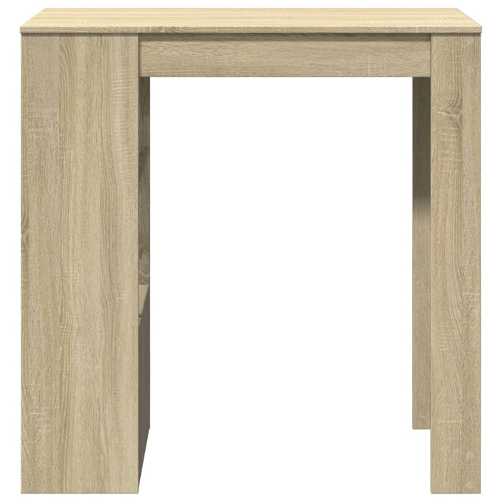 barbord med stativer 102x50x103,5 cm konstrueret træ sonoma-eg