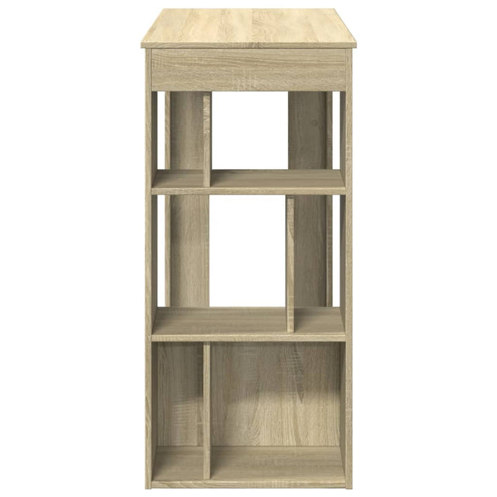 barbord med stativer 102x50x103,5 cm konstrueret træ sonoma-eg