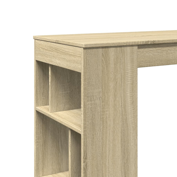 barbord med stativer 102x50x103,5 cm konstrueret træ sonoma-eg