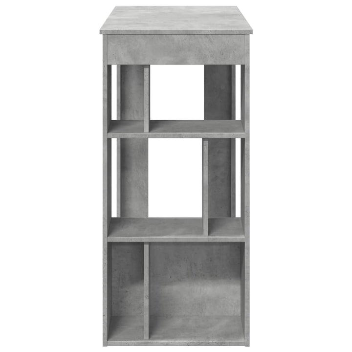 barbord med stativer 102x50x103,5 cm konstrueret træ betongrå