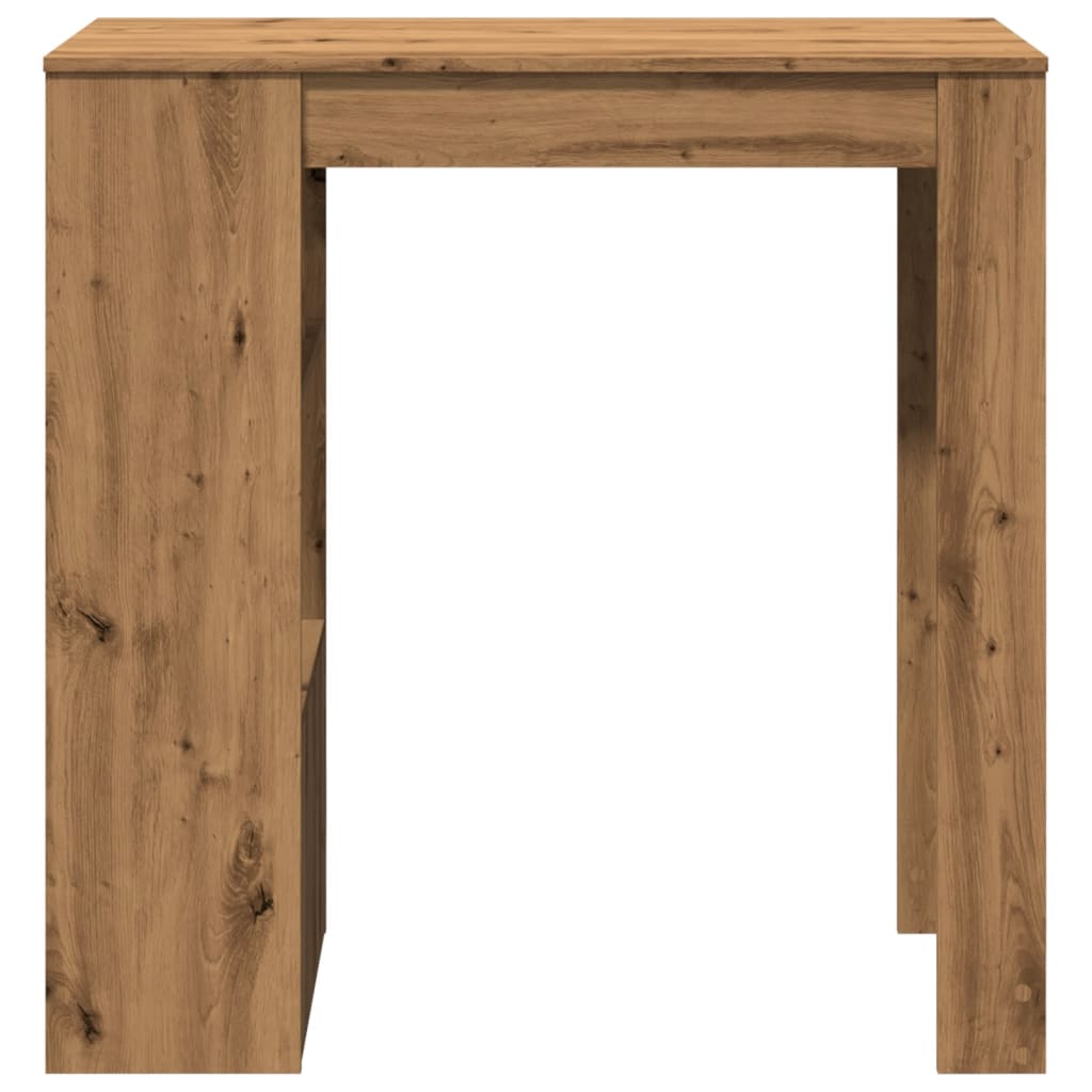 barbord m. stativer 102x50x103,5 cm konstrueret træ egetræslook