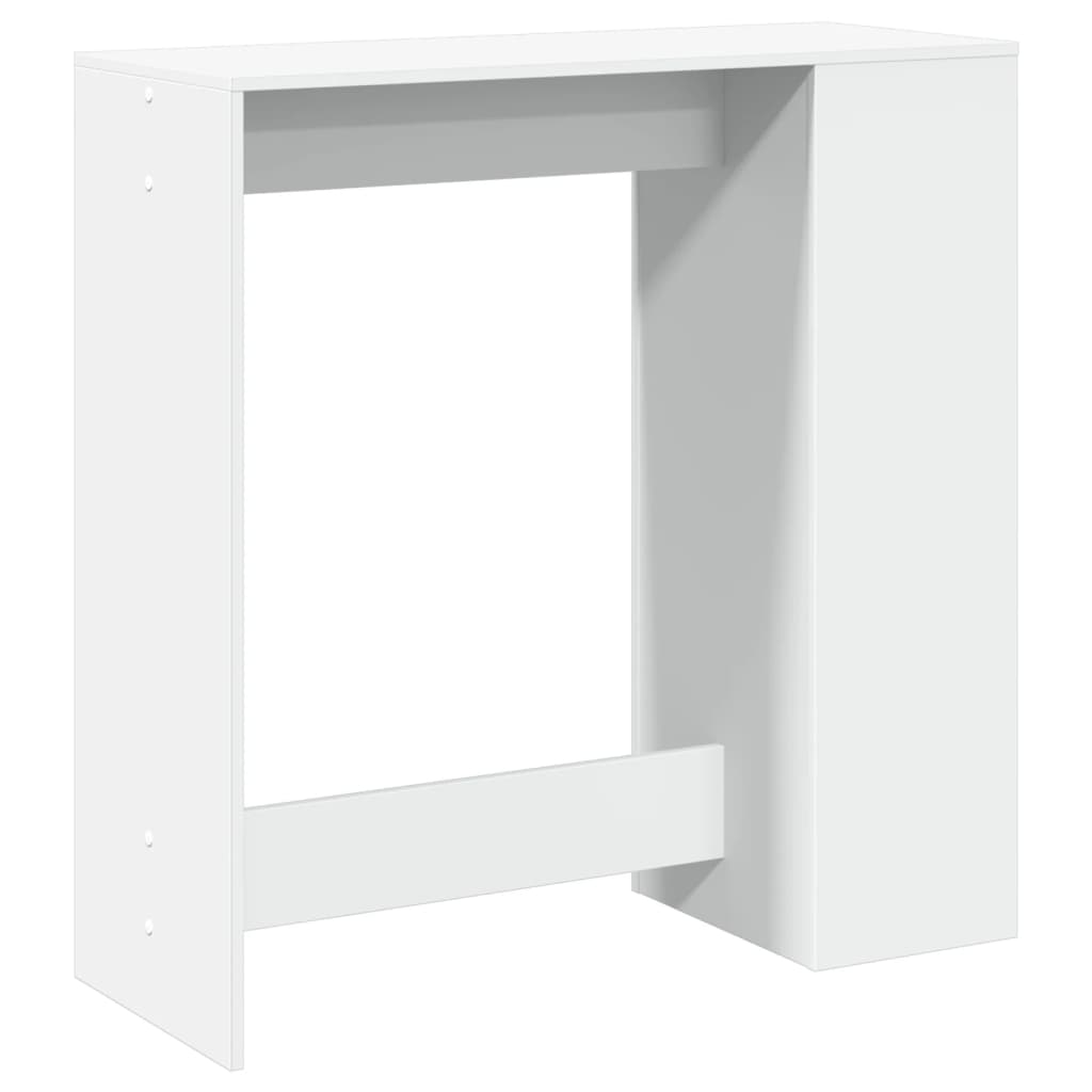 barbord med stativer 101x40x103,5 cm konstrueret træ hvid