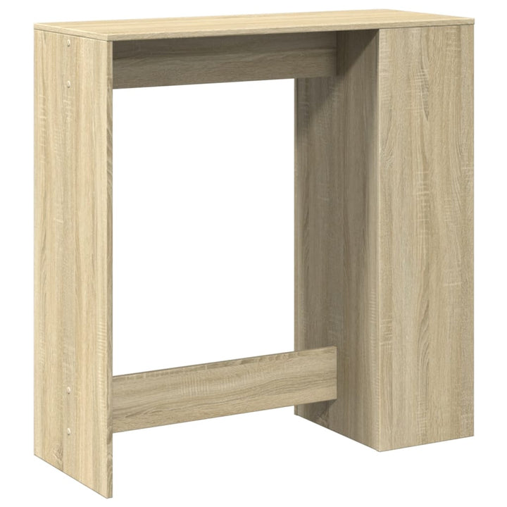 barbord med stativer 101x40x103,5 cm konstrueret træ sonoma-eg
