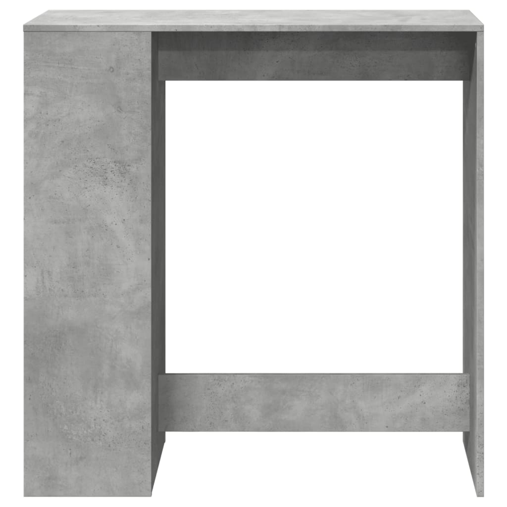 barbord med stativer 101x40x103,5 cm konstrueret træ betongrå
