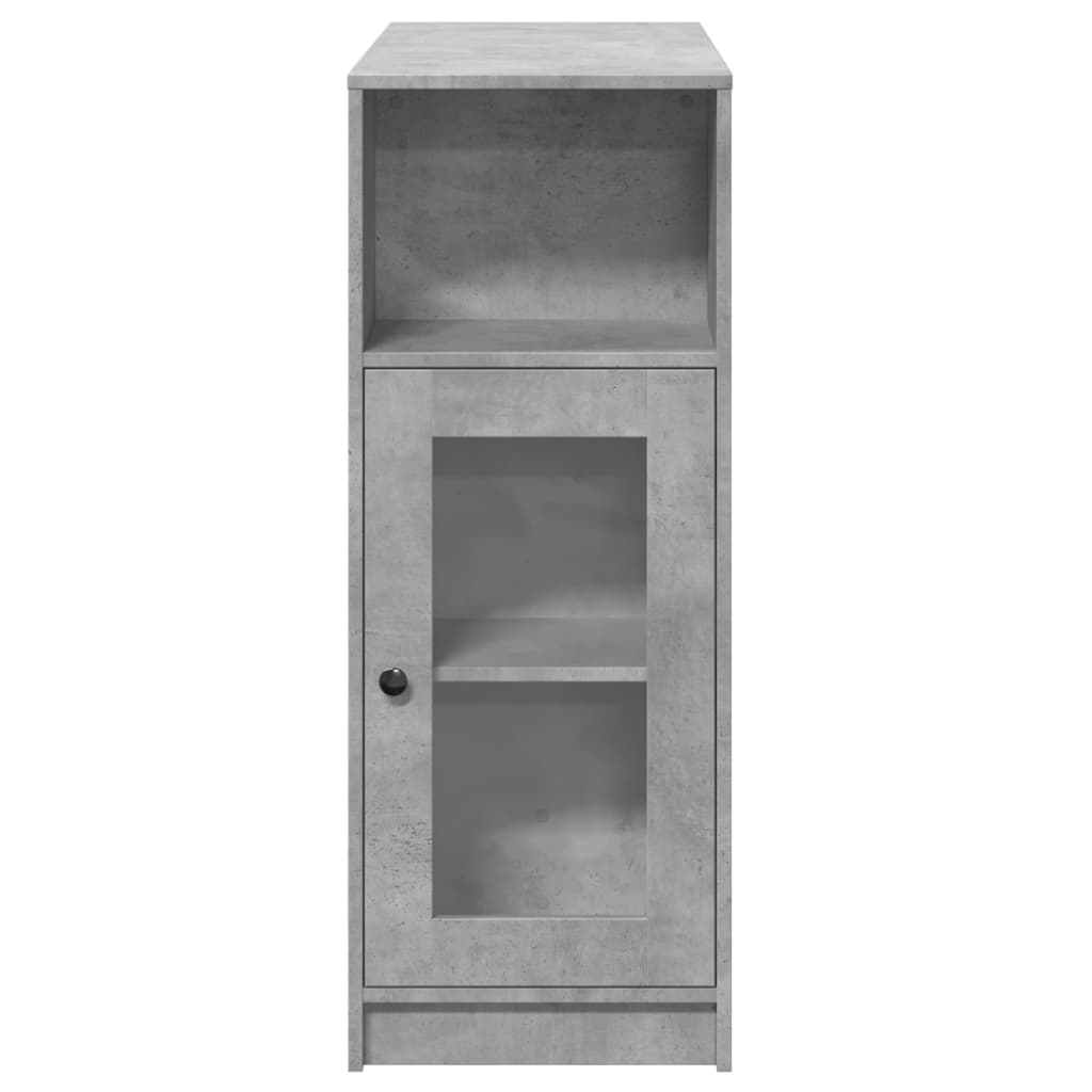 barbord med stativer 101x40x103,5 cm konstrueret træ betongrå