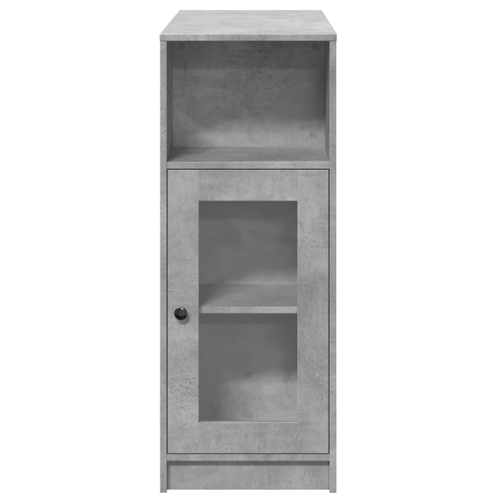 barbord med stativer 101x40x103,5 cm konstrueret træ betongrå