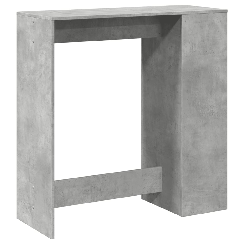 barbord med stativer 101x40x103,5 cm konstrueret træ betongrå