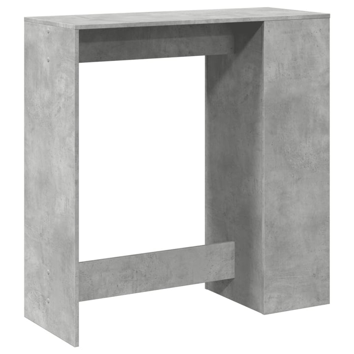 barbord med stativer 101x40x103,5 cm konstrueret træ betongrå
