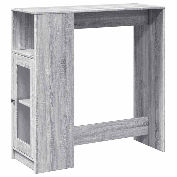 barbord med stativer 101x40x103,5 cm konstrueret træ