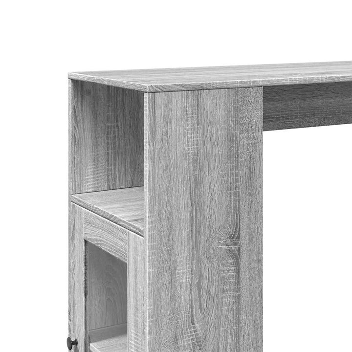 barbord med stativer 101x40x103,5 cm konstrueret træ