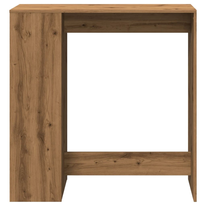 barbord m. stativer 101x40x103,5 cm konstrueret træ egetræslook