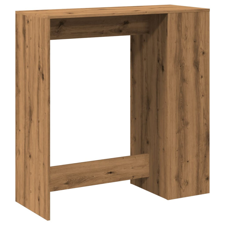 barbord m. stativer 101x40x103,5 cm konstrueret træ egetræslook