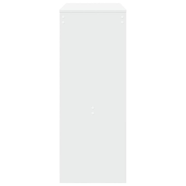 barbord med stativer 90x40x103,5 cm konstrueret træ hvid