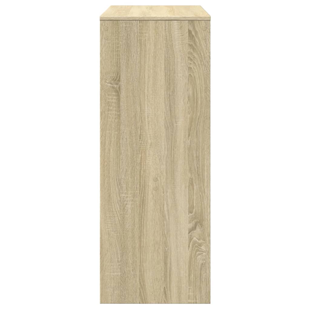 barbord med stativer 90x40x103,5 cm konstrueret træ sonoma-eg