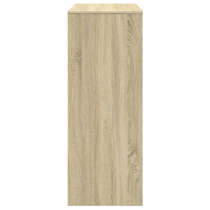 barbord med stativer 90x40x103,5 cm konstrueret træ sonoma-eg