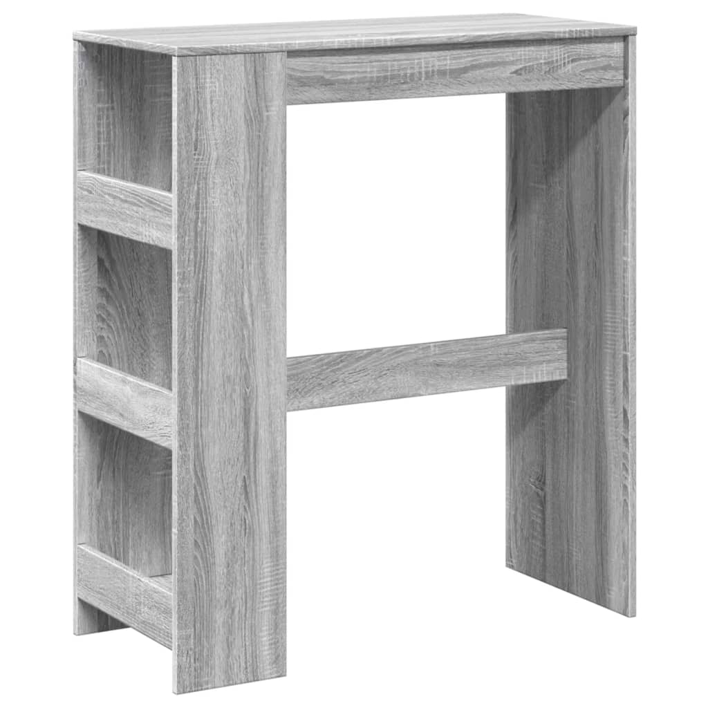 barbord med stativer 90x40x103,5 cm konstrueret træ