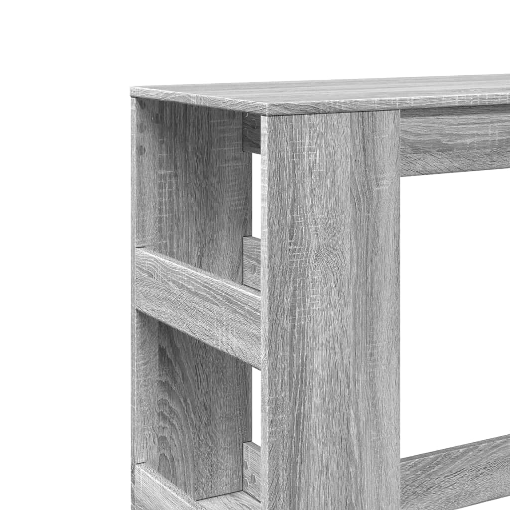 barbord med stativer 90x40x103,5 cm konstrueret træ