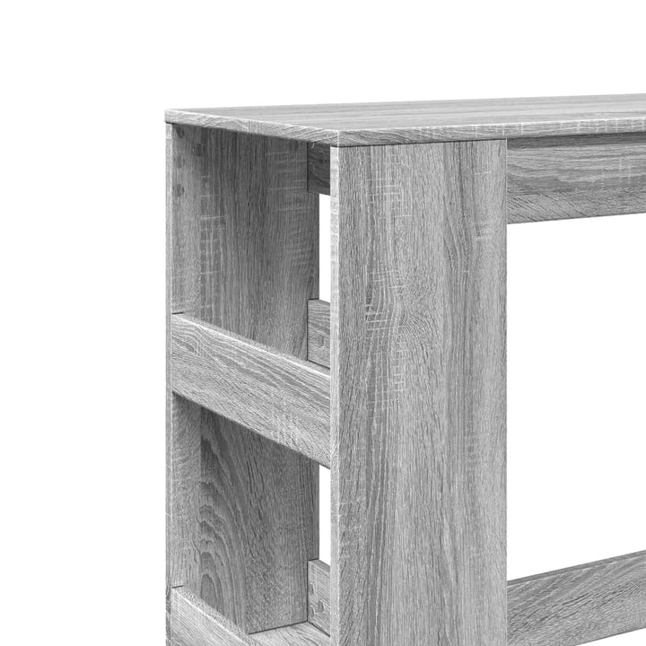 barbord med stativer 90x40x103,5 cm konstrueret træ