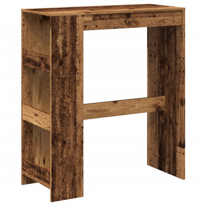 barbord m. stativer 90x40x103,5 cm konstrueret træ gammelt træ