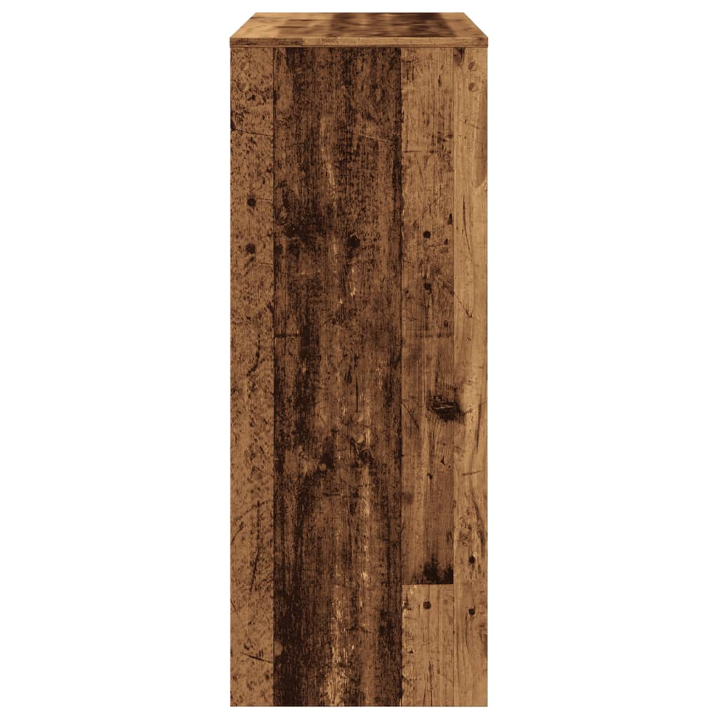 barbord m. stativer 90x40x103,5 cm konstrueret træ gammelt træ