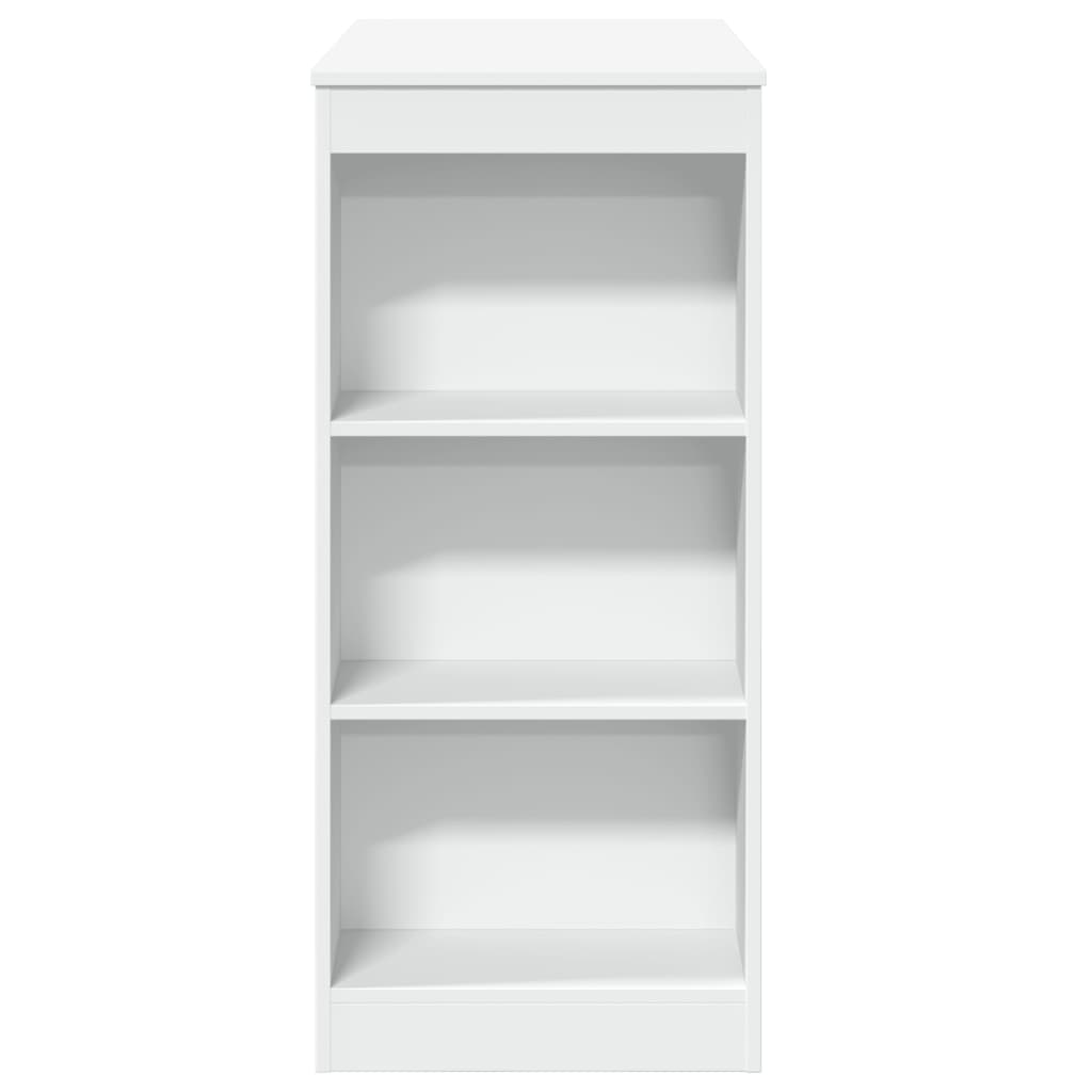 barbord med stativer 95x47x103,5 cm konstrueret træ hvid