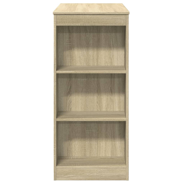barbord med stativer 95x47x103,5 cm konstrueret træ sonoma-eg