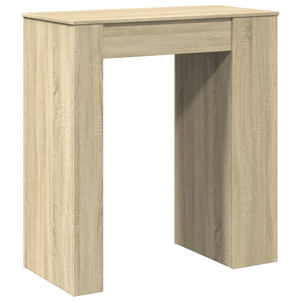barbord med stativer 95x47x103,5 cm konstrueret træ sonoma-eg