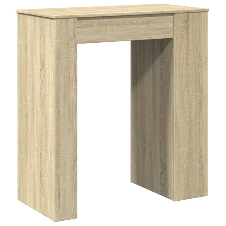 barbord med stativer 95x47x103,5 cm konstrueret træ sonoma-eg