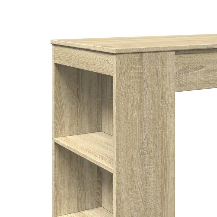 barbord med stativer 95x47x103,5 cm konstrueret træ sonoma-eg