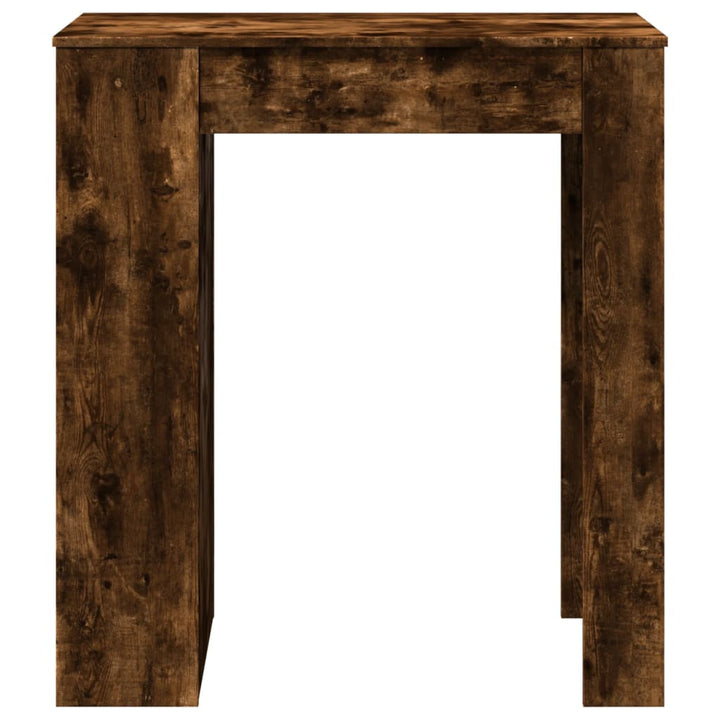 barbord med stativer 95x47x103,5 cm konstrueret træ røget eg