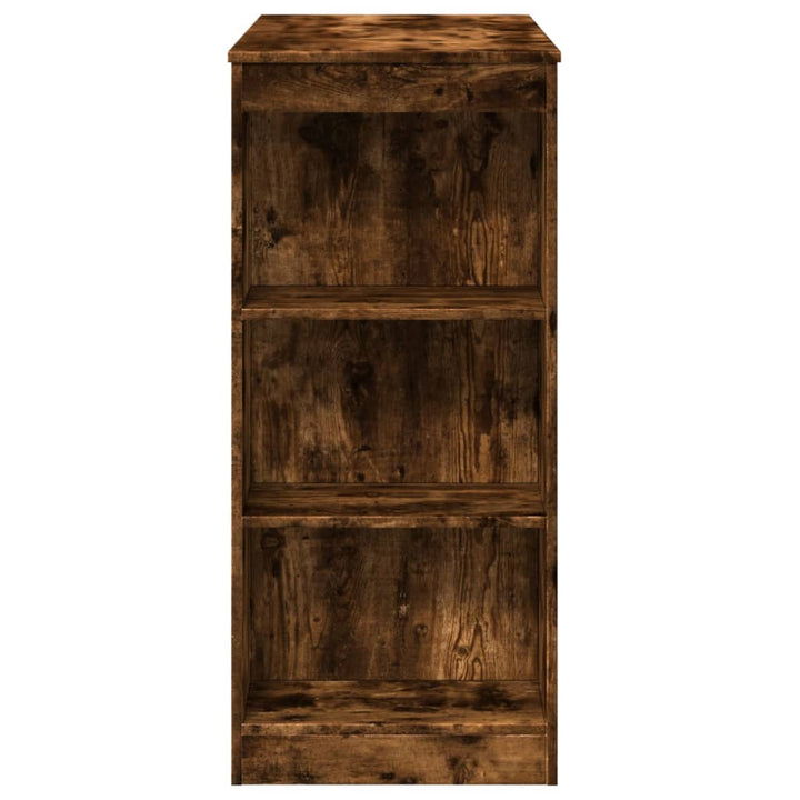 barbord med stativer 95x47x103,5 cm konstrueret træ røget eg