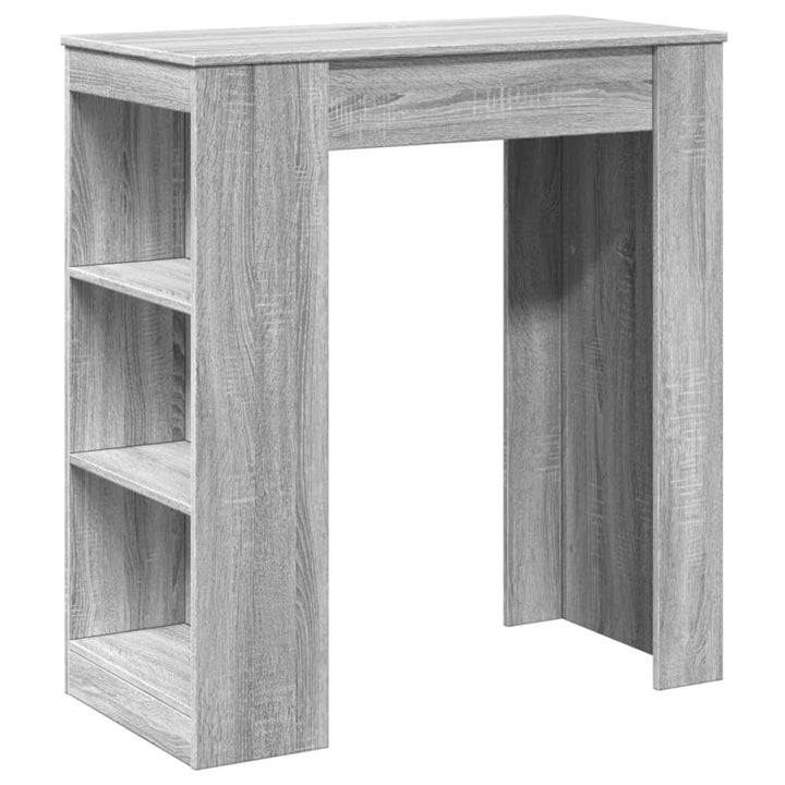 barbord med stativer 95x47x103,5 cm konstrueret træ