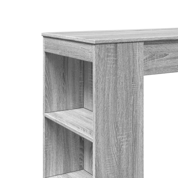 barbord med stativer 95x47x103,5 cm konstrueret træ