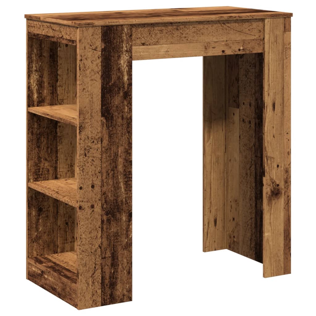 barbord m. stativer 95x47x103,5 cm konstrueret træ gammelt træ