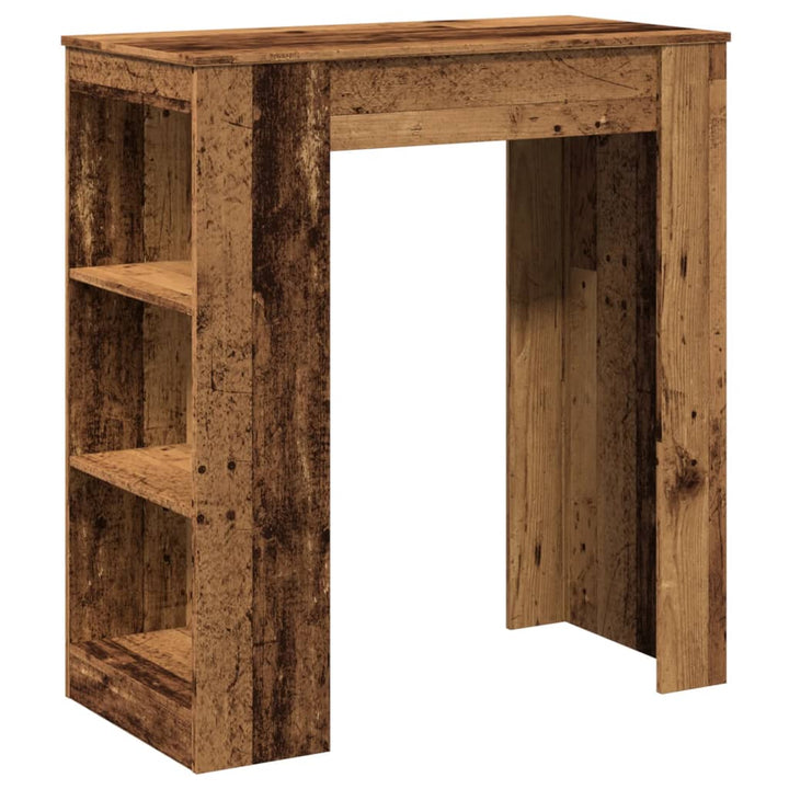 barbord m. stativer 95x47x103,5 cm konstrueret træ gammelt træ