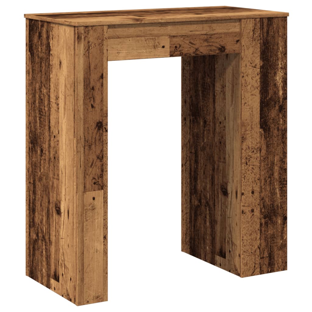 barbord m. stativer 95x47x103,5 cm konstrueret træ gammelt træ