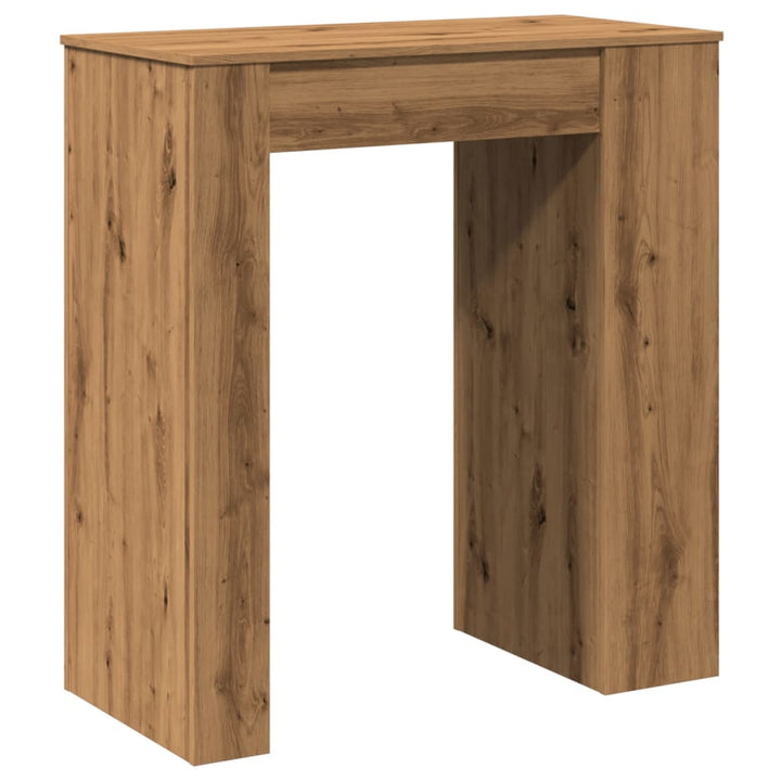 barbord m. stativer 95x47x103,5 cm konstrueret træ egetræslook