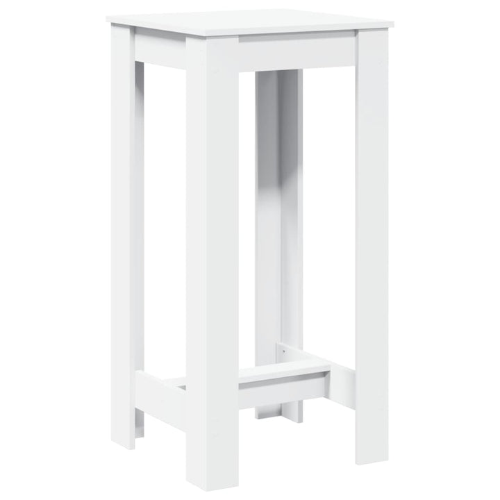 barbord 51x50x103,5 cm konstrueret træ hvid