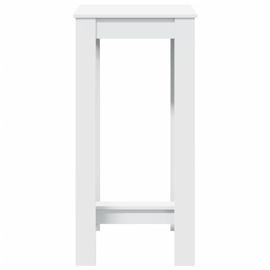 barbord 51x50x103,5 cm konstrueret træ hvid