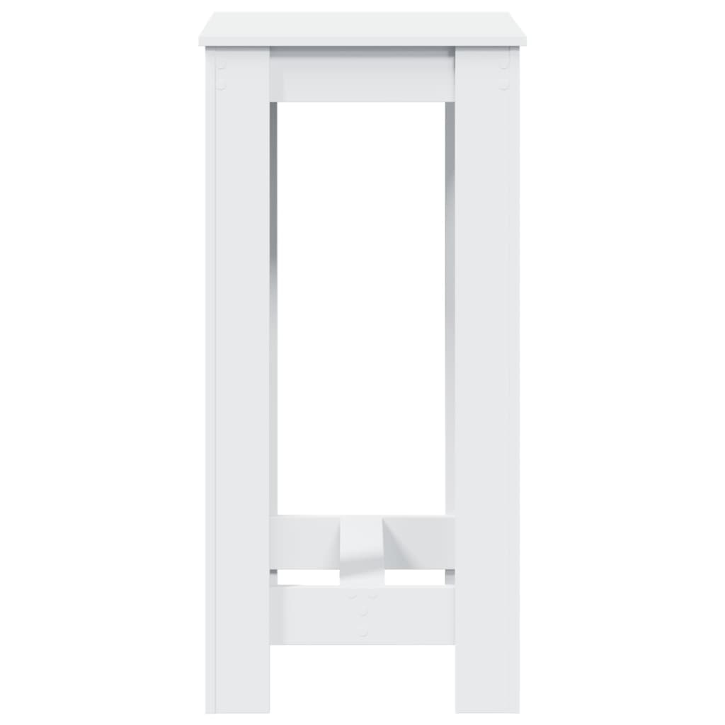 barbord 51x50x103,5 cm konstrueret træ hvid