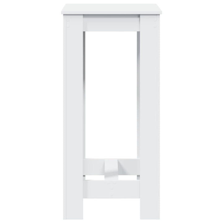 barbord 51x50x103,5 cm konstrueret træ hvid