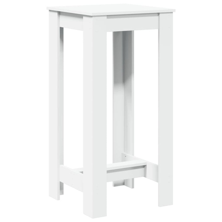barbord 51x50x103,5 cm konstrueret træ hvid