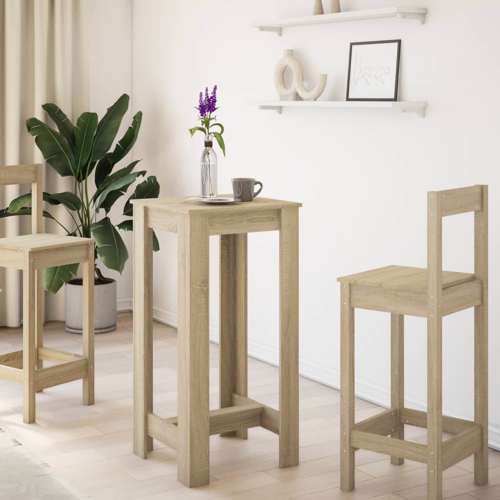 barbord 51x50x103,5 cm konstrueret træ sonoma-eg