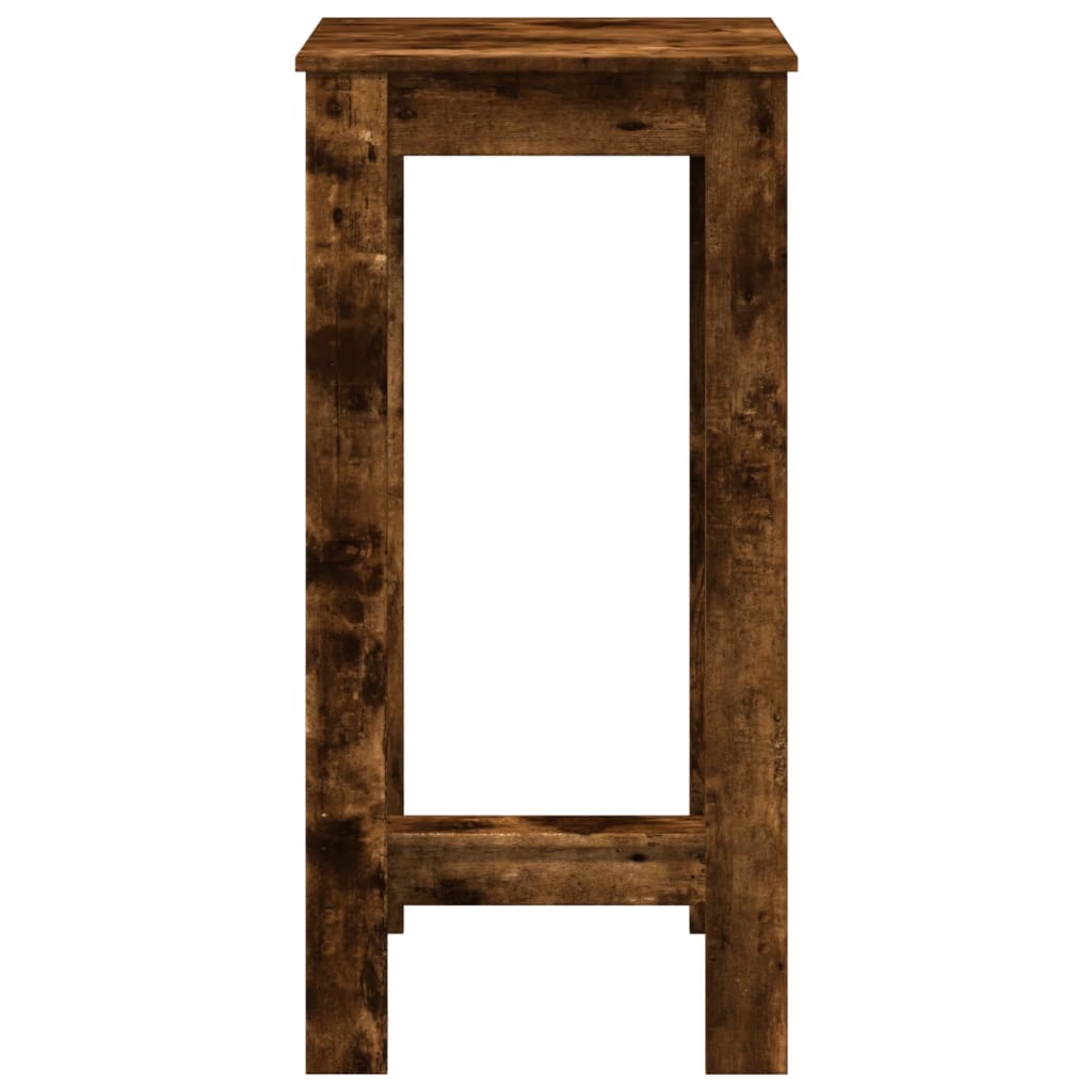 barbord 51x50x103,5 cm konstrueret træ røget egetræsfarve