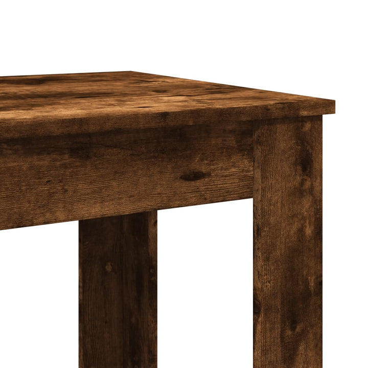 barbord 51x50x103,5 cm konstrueret træ røget egetræsfarve
