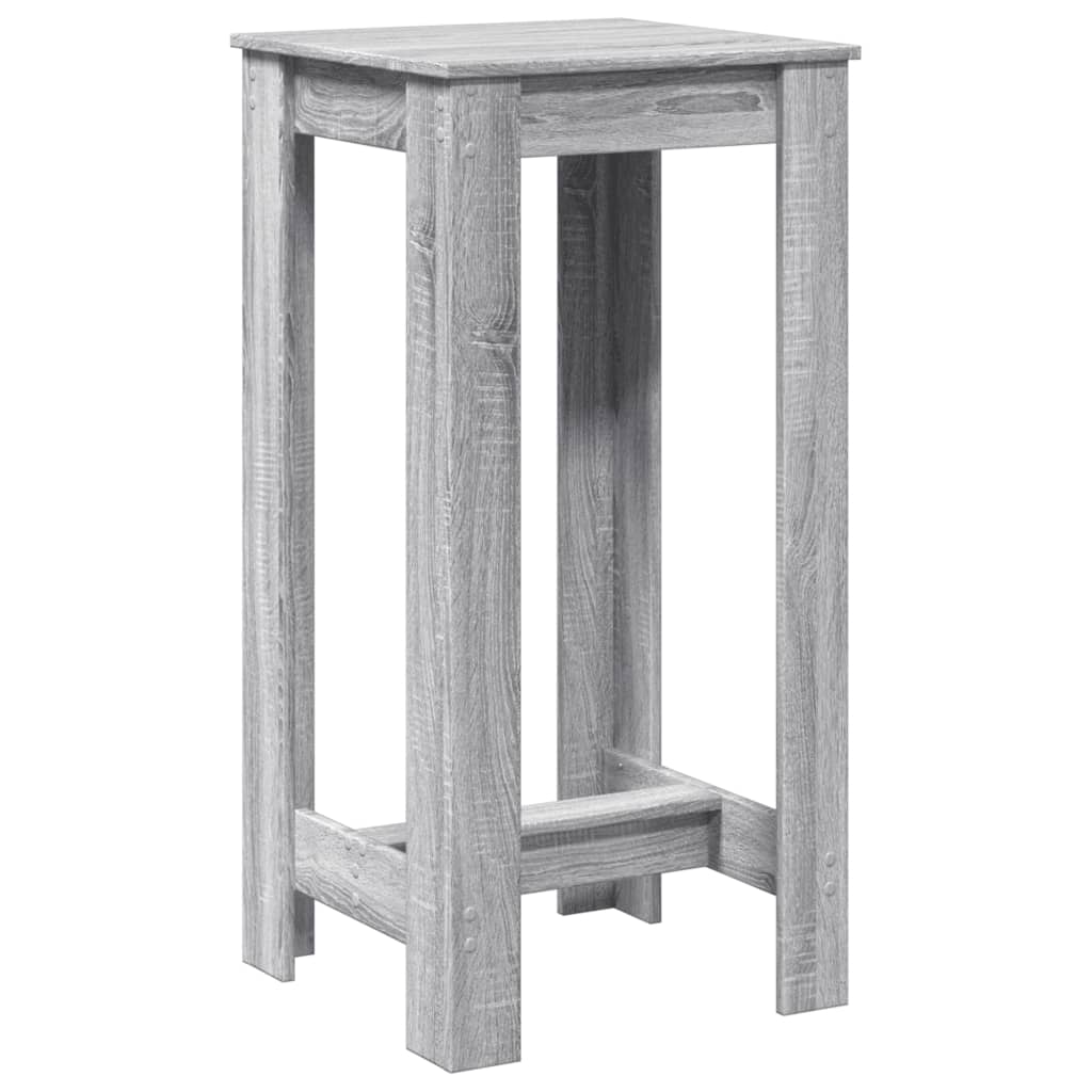 barbord 51x50x103,5 cm konstrueret træ grå sonoma-eg