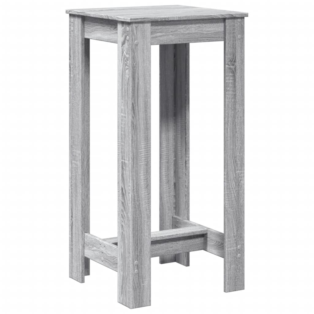 barbord 51x50x103,5 cm konstrueret træ grå sonoma-eg
