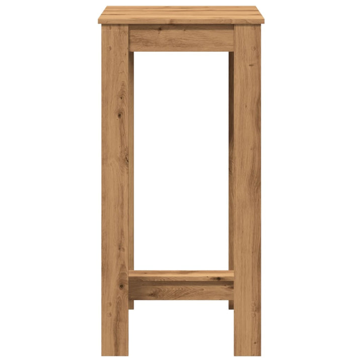 barbord 51x50x103,5 cm konstrueret træ gammelt trælook